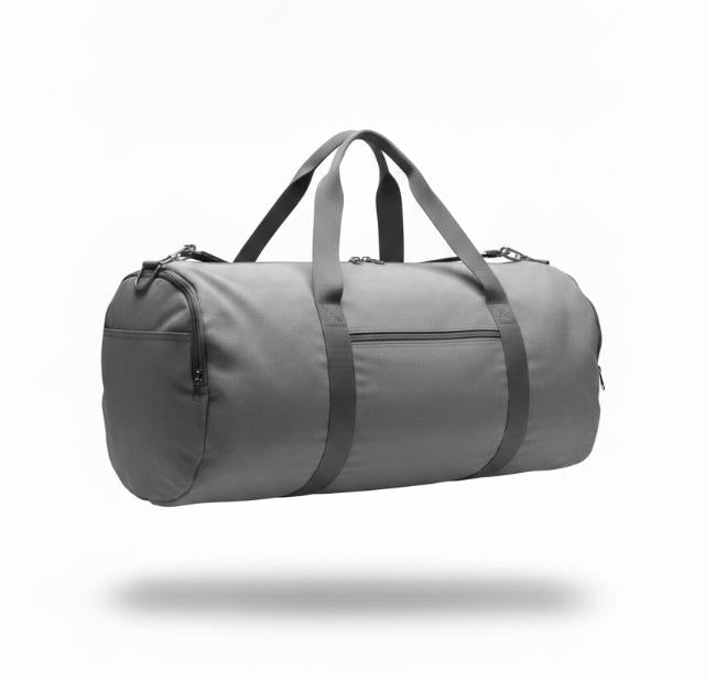 Gray Duffel Camping Bag