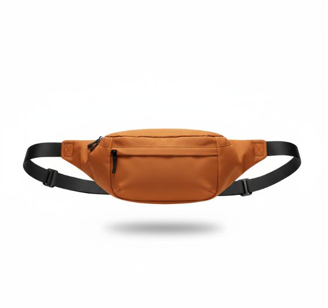 Orange Waist Camping Bag