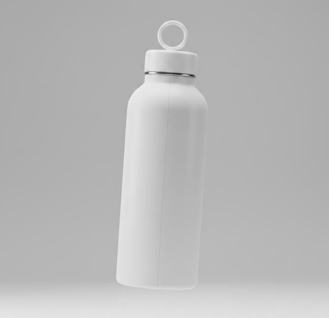 White Wide Mouth Bottle