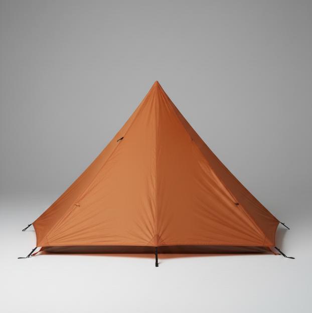 Orange Pyramid Camping Tent