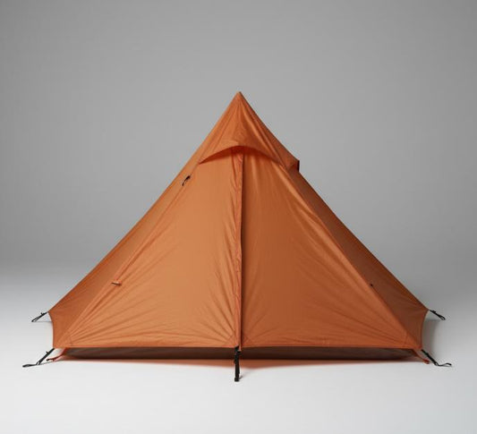 Orange Pyramid Camping Tent